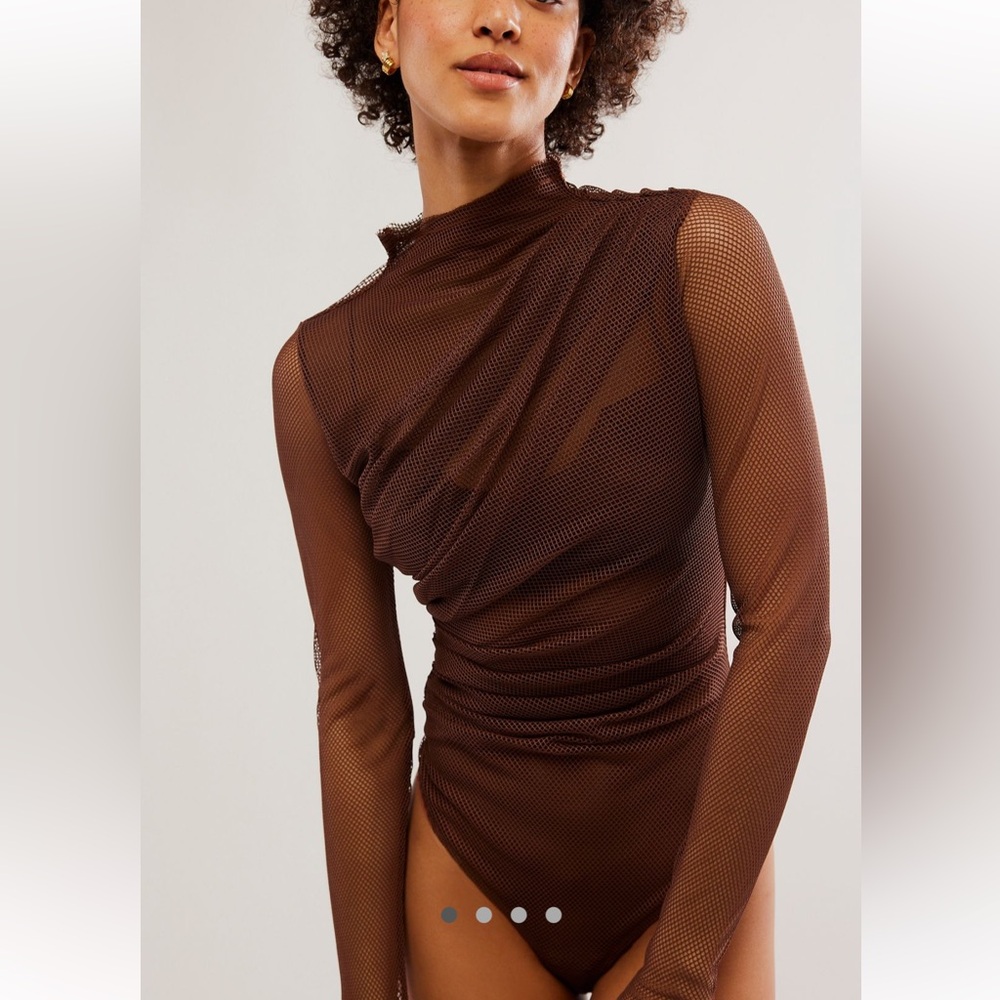 NWOT Free People Mesh Bodysuit